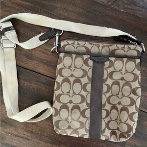 Coach cross body purse. Some wear on back, see second photo.